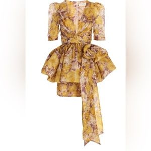 Zimmermann High Tide Peplum Minidress